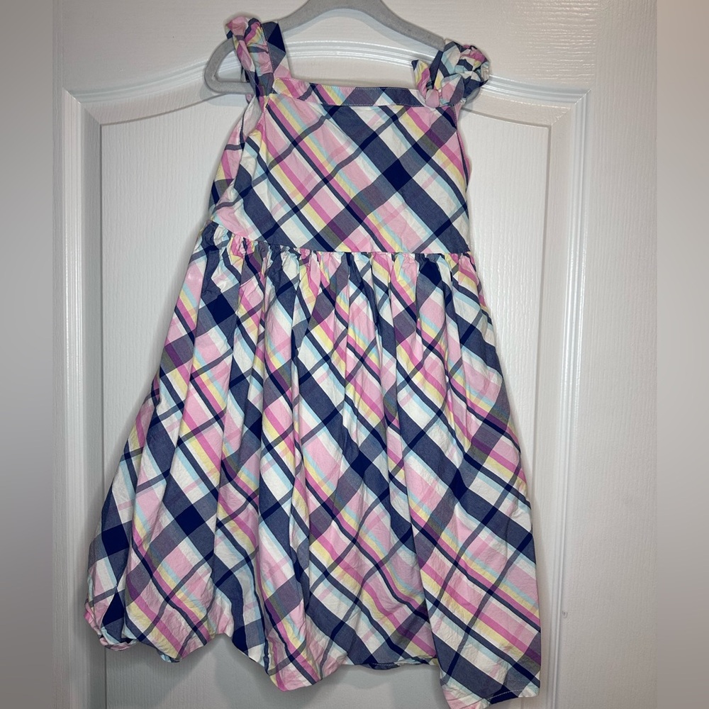 Gymboree Blue and Pink Sleeveless Easter Dress (sibling matching) size 6